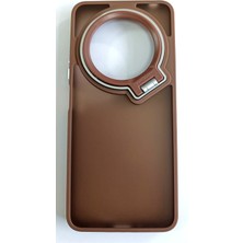 Xiaomi Redmi 14C Uyumlu Kamera Standlı Koyu Şeffaf Kılıf