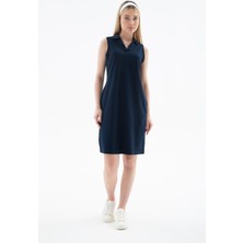 Fashion Friends 25Y0600K1 Kadın Polo V Yaka Kolsuz Elbise