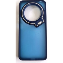 Xiaomi Redmi 14C Uyumlu Kamera Standlı Koyu Şeffaf Kılıf