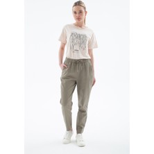 Fashion Friends 25Y0391K1 Kadın Paçası Püsküllü Pantolon