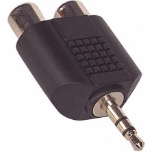 3.5 mm Stereo Erkek/2rca Dişi Çevirici Jack