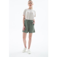 Fashion Friends 25Y0606K1 Kadın Keten Şort
