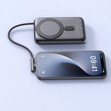 Mcdodo MC-1811 10.000 mAh Manyetik Kablosuz Şarj Cihazı Dahili Type-C Kablosu