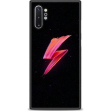 gmotp Samsung Galaxy Note 10 Plus Kılıf Hd Baskılı - Pembe Şimşek