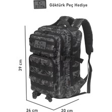 Bagworld Saraciye Mini Taktik Sırt Çantası Kamuflaj Desenli 1130 - 14 Litre