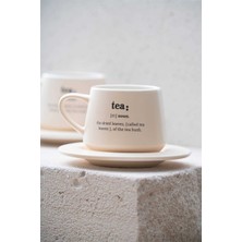 Acar Blush Krem 4 Parça 2 Kişilik Kahve Fincan Takımı 200 ml