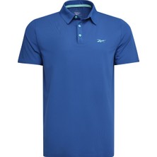 Reebok Fında Polo Tee Mavi Erkek Kısa Kol T-Shirt