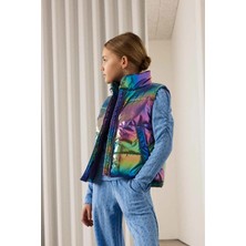 Name It Nmfmolına Vest Shıny Mor Kız Çocuk Yelek