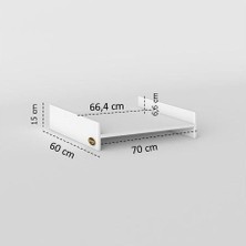 Kenzlife Çamaşır&kurutma Makinesi Dolabı Agafya Byz 015*70*60 Banyo Aparatı Arkalıksız
