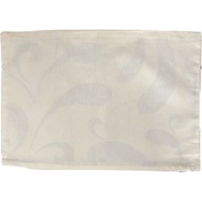 Ham Keten Çiçekli 52X37 Kırlent Kılıfı
