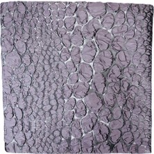 Lila Hologram Taş Dokulu 45X45 Tafta Kırlent Kılıfı