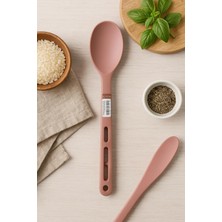 3lü Mini Plastik Spatula Kaşık Çatal Servis Seti Takımı-Isıya Dayanıklı-Teflon Tava Çizilme Karşıtı