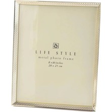 Benim Evim Dekoratif Hediyelik Gold Çerçeve 20X25CM Hayat Tarz Metal 8X10INCH Fotoğraf 1 Adet