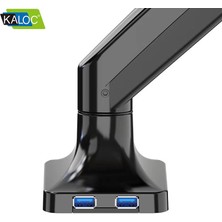 KLC-DS110 17"-35" Amortisörlü Monitör Masa Tutucu Kol Stand Max 10KG