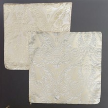 Metalik Dore Ipek Goblen 45X45 Kırlent Kılıfı