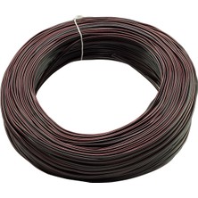 2 x 0.50 Siyah Kodlu 100 Metre Bakır Cu Hoparlör Kablosu