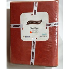 JOLLY HOME %100 Pamuk ÇİFT KİŞİLİK Pike | Yazlık Pike | Nefes Alabilen, Yumuşak Dokulu