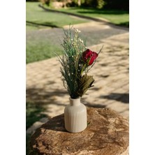 Dekoratif Beton Saksı, Mumluk, Biblo, Çiçek Vazosu, Çiçek Kapı, Ev Dekorasyonu, El Sanatı