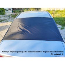 Sedan Araca Arka Cam Gümüş Güneşlik ve Kar Örtüsü Için Uygun - Uv Dirençli, Hava Koşullarına Dayanıklı Model - 1