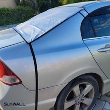 Sedan Araca Arka Cam Gümüş Güneşlik ve Kar Örtüsü Için Uygun - Uv Dirençli, Hava Koşullarına Dayanıklı Model - 1