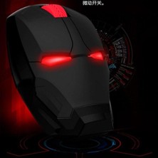 M8 2.4 Ghz Iron Man Tasarımlı Kablosuz Sessiz Kırmızı Işıklı Mouse