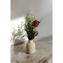 Dekoratif Beton Tabak Sunumluk, Saksılık,mumluk 2'li Set