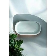 Dekoratif Beton Tabak Sunumluk, Saksılık,mumluk 2'li Set