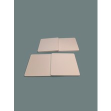 4’lü Set Kare Bardak Altı Uv Baskıya Uygun  Hazır Doğal Taş 10X10CM