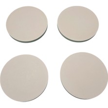 Esepix 4’lü Set Yuvarlak Bardak Altı Uv Baskıya Uygun Hazır Doğal Taş 9 x 9 cm