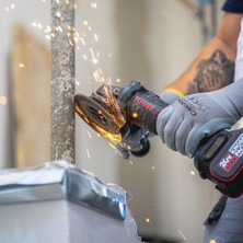 Kress KUH10.2 20VOLT 4.0AH. Li-Ion Çift Akülü 125MM Kömürsüz Profesyonel Şarjlı Devir Ayarlı Avuç Taşlama