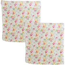 Handmade Çiçekli 40X40 Kırlent Kılıfı