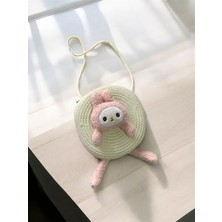 Hasır Sanrio My Melody Figürlü Çanta Ayarlanabilir Askılı