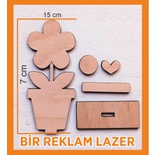 Boyanabilir 3'lü Bahar Çiçekleri Saksısı Okul Anaokulu Kreş Aktivite Ektinlik Boyama Oyuncak