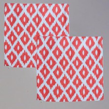 Ham Keten 45X45 Vintage Orange Kırlent Kılıfı