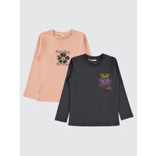 Civil Girls Kız Çocuk 2'li Sweatshirt 5-13 Yaş Antrasit
