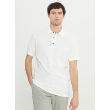 Altınyıldız Classics Polo Yaka Beyaz Erkek T-Shirt ACE091252009_BYZ