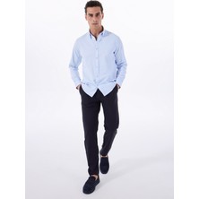 Fabrika Bağlamalı Bel Duble Paça Lacivert Erkek Chino Pantolon F5SM-PNT 2744