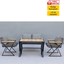 30 x 20 Kum Saati Bahçe Konfor Seti 2+1+1+Masa