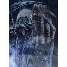 5d Elmas Boyama 3 Farklı Resim Değişenli Halloween Iskelet Tablosu 30 x 40  cm