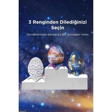 Dinazor Yumurtası Gece Lambası Kumandalı Hoparlör Galaxy Projektör Projeksiyon Çocuk oda lambası