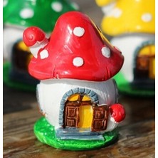 Morlalem 4,6cm Mini Mantar Ev Silikon Kalıp K-261