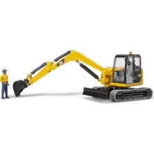 Bruder Cat Mini Ekskavatör Ve İnşaat İşçisi BR02466