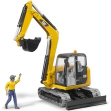 Bruder Cat Mini Ekskavatör Ve İnşaat İşçisi BR02466