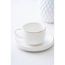 Acar Kingston Gold 12 Parça 6 Kişilik Çay Fincan Takımı - 210 ml