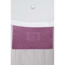 Homedius Banyo Kareli Ayak Desenli Pamuk Ayak Havlusu 50 x 70 cm