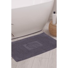 Homedius Banyo Kareli Ayak Desenli Pamuk Ayak Havlusu 50 x 70 cm