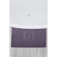 Homedius Banyo Kareli Ayak Desenli Pamuk Ayak Havlusu 50 x 70 cm