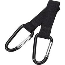 Tarix Puset Kancası Bebek Arabası Askı Aparatı 2'li (Siyah)