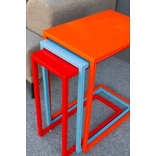 Renki Metal 3'lü C Zigon Sehpa