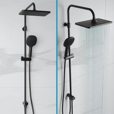 Adell Mode S Rain  Duş Sistemi -Mat Siyah